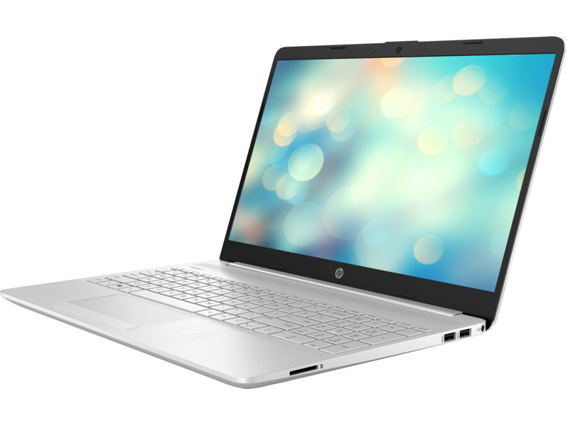 19C1 - HP 15-inch Laptop PC   FFPlus NaturalSilver NT T HDcam nonODD nonFPR ScrnSS Coreset FrontLeft