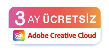 BU ÜRÜN, ÜÇ AYLIK ÜCRETSİZ ADOBE CREATIVE CLOUD ABONELİĞİNİ DE İÇERİR.