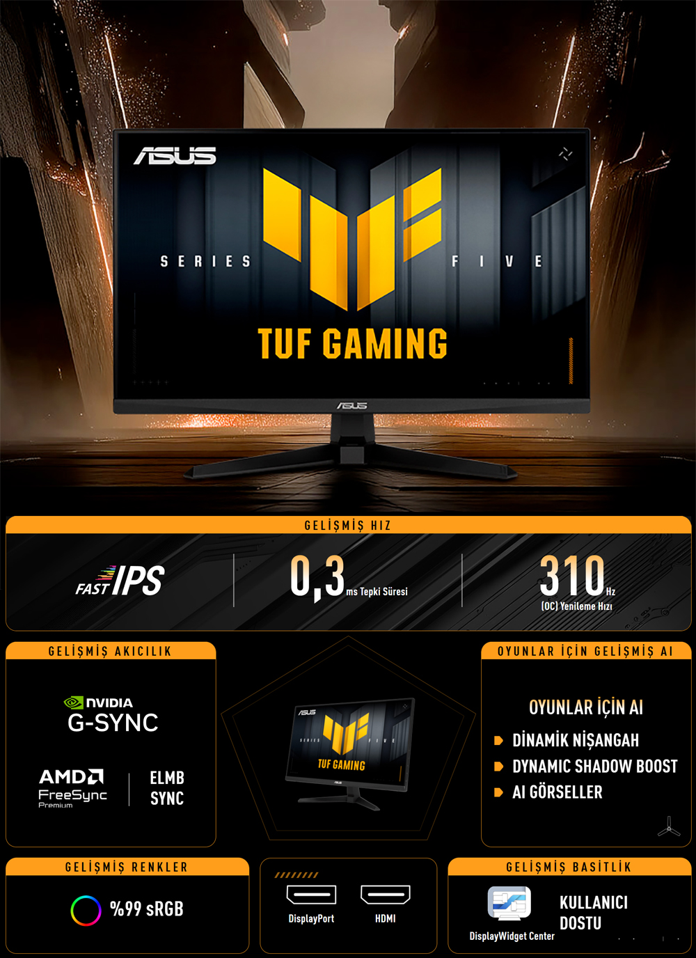 TUF Gaming VG259QMR5A TUF Gaming VG259QMR5A