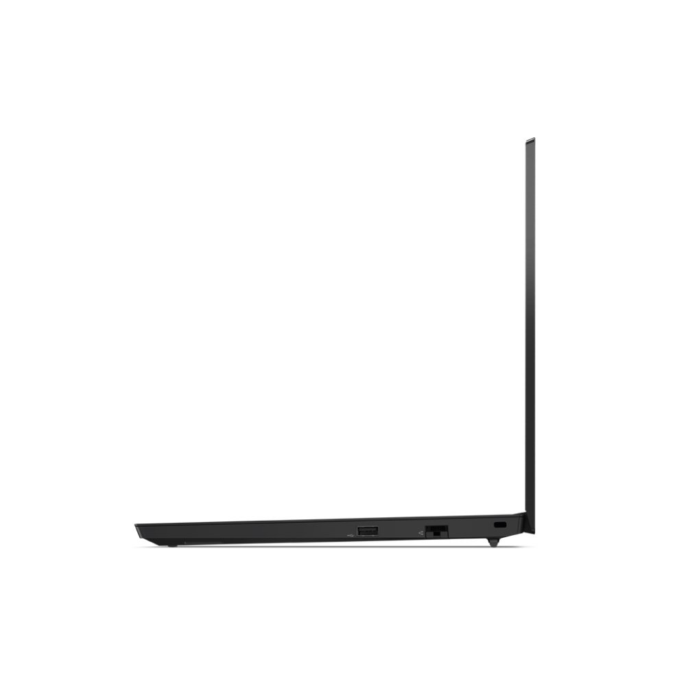Right three-quarter view of black Lenovo ThinkPad E15 Gen 2 