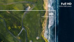 Canlı, ayrıntılı g&ouml;r&uuml;nt&uuml;ler i&ccedil;in 16:9 Full HD ekran