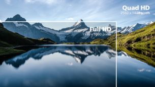 Quad HD 2560 x 1440 piksele sahip CrystalClear g&ouml;r&uuml;nt&uuml;ler