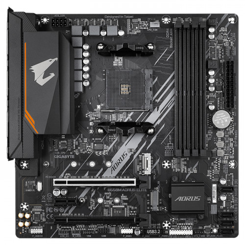 Gigabyte B550M-AORUS-ELITE DDR4 4000 OC MHz AM4 Anakart