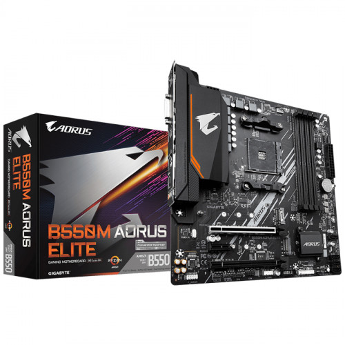 Gigabyte B550M-AORUS-ELITE DDR4 4000 OC MHz AM4 Anakart