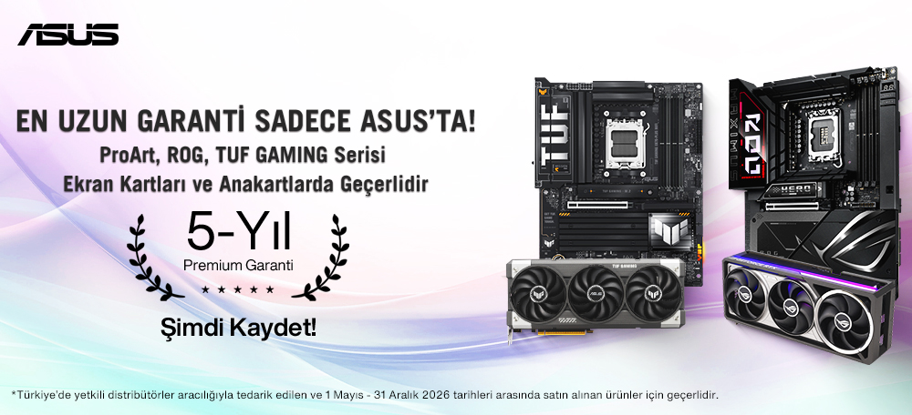 ProArt Anakart ve Monit&ouml;rlerde 5 Yıl Premium Garanti Kampanyası