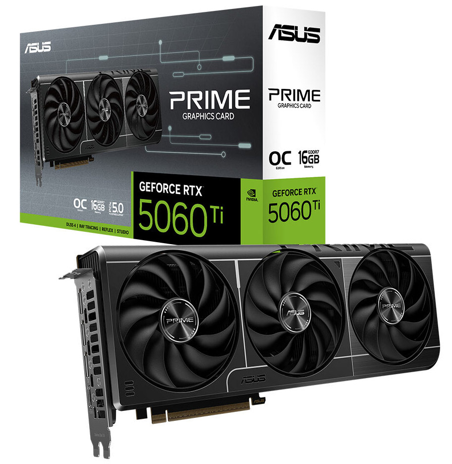 ASUS PRIME GeForce RTX™ 5060 Ti 16GB GDDR7 OC Edition