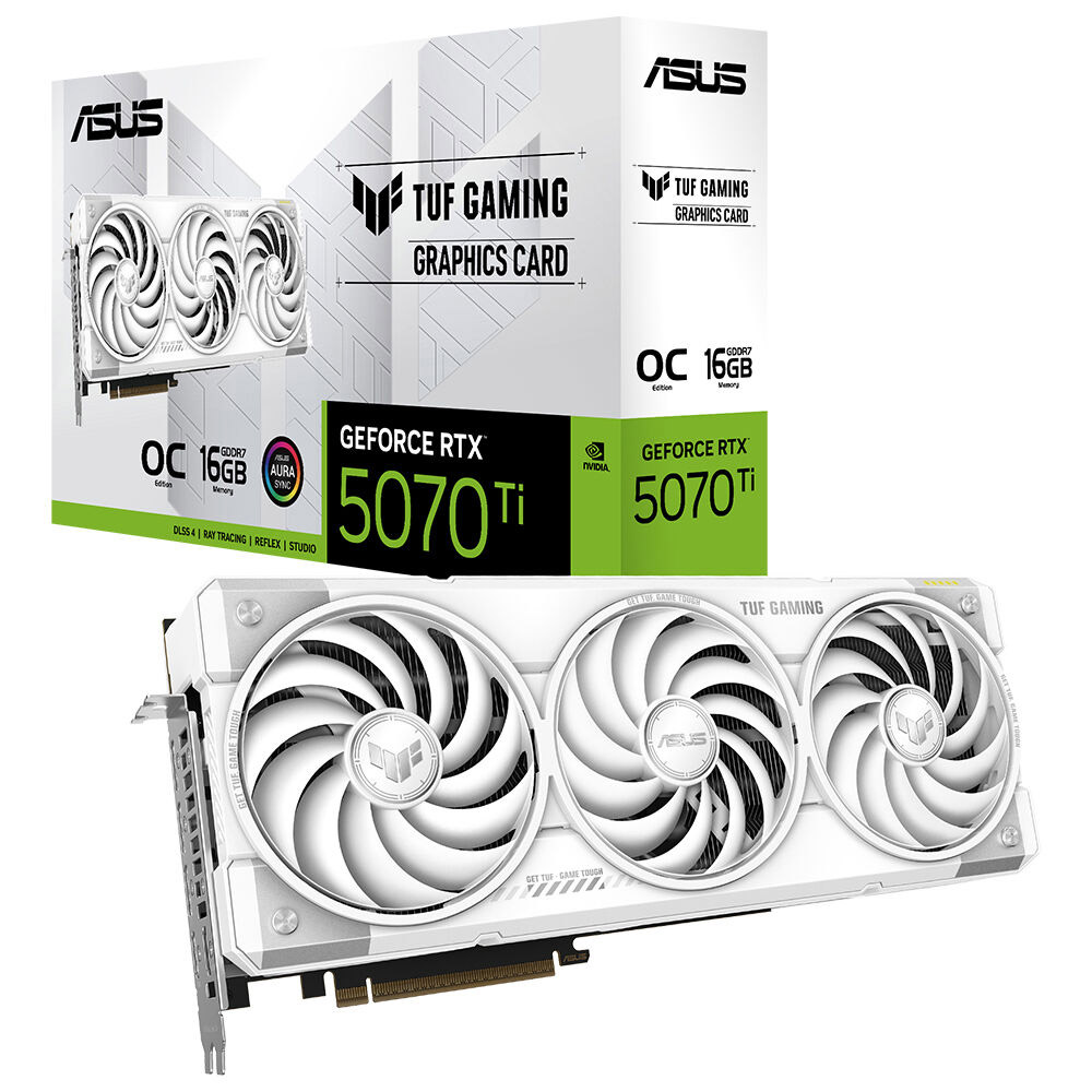 ASUS TUF Gaming GeForce RTX™ 5070 Ti 16GB GDDR7 White OC Edition