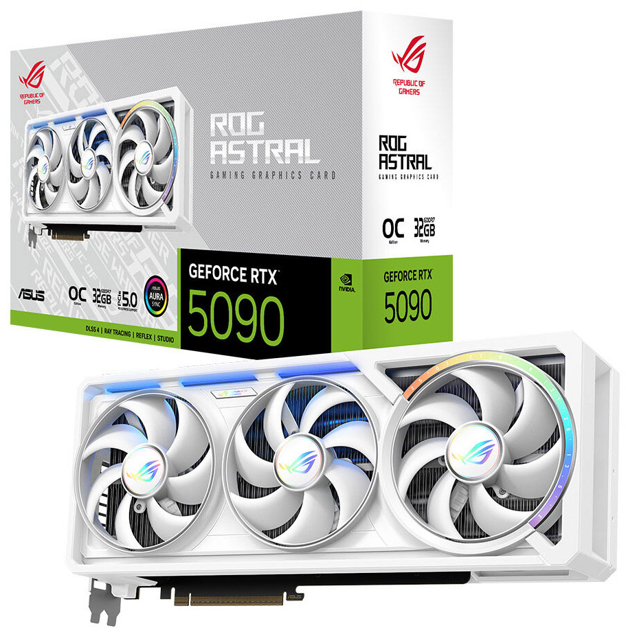 ROG Astral GeForce RTX&trade; 5090 32GB GDDR7 WHITE OC Edition