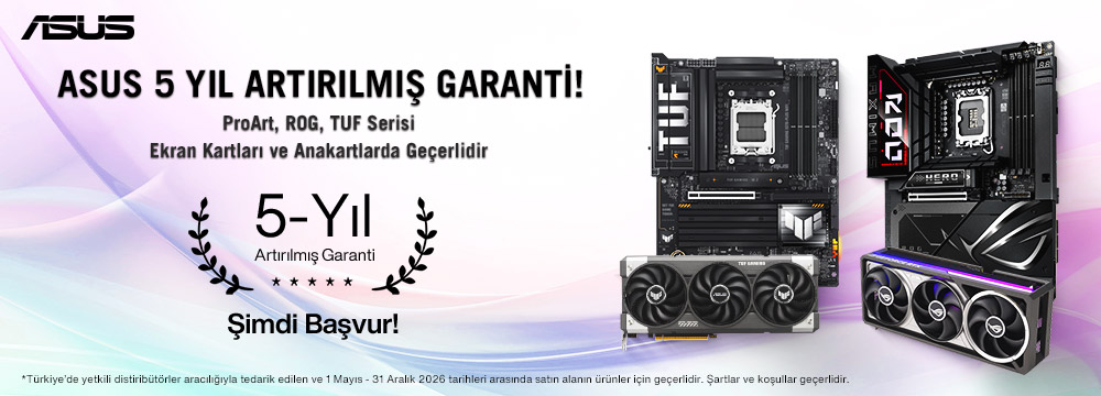 ProArt Anakart ve Monit&ouml;rlerde 5 Yıl Artırılmış Garanti Kampanyası