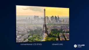 Philips 4K UHD TV. Canlı HDR görüntü.