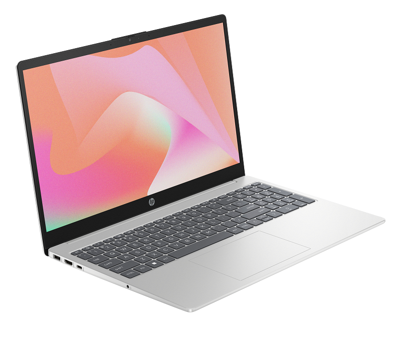 23C1 INTEL OPP HP 15.6 inch Laptop PC FFPlus NaturalSilver NT HDcam nonFPR nonODD FreeDOS CoreSet FrontRight WhiteBG