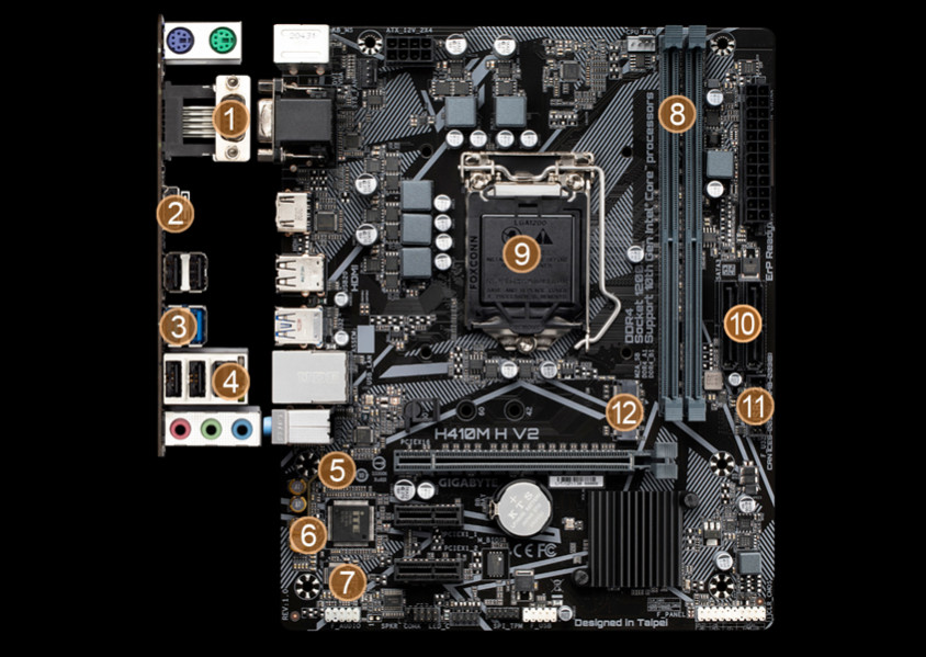 Gigabyte H410M H V2 Gaming Anakart