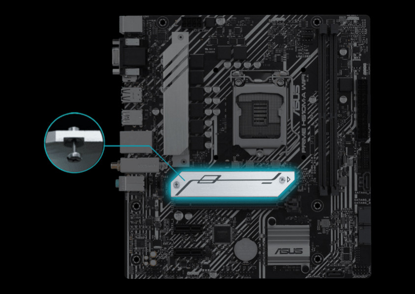 Asus prime h510m k нет изображения