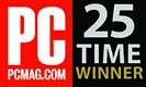 PC MAG -  25 TIMES WINNER