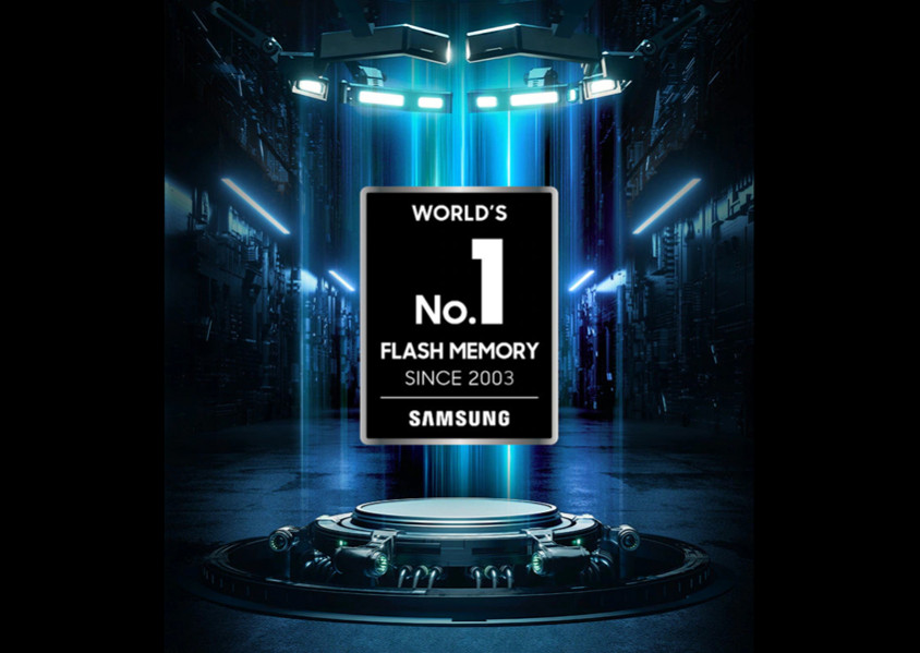 Samsung memory's World's No. 1 flash memory certified logo