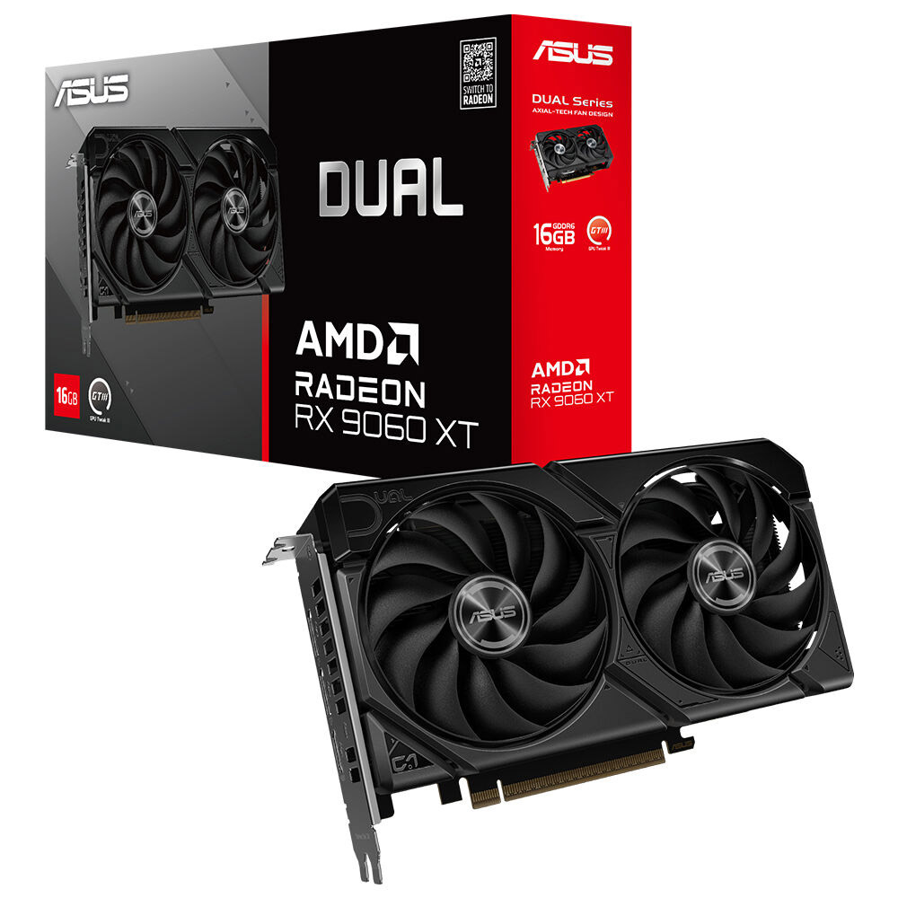 ASUS Dual Radeon&trade; RX 9060 XT 16GB GDDR6