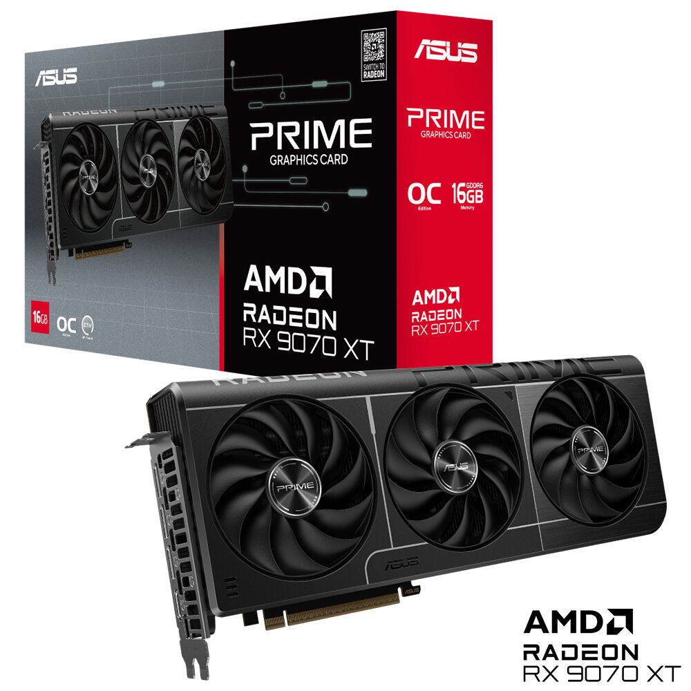 ASUS Prime Radeon&trade; RX 9070 XT OC Edition 16GB GDDR6
