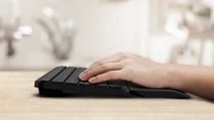 Ekstra konfor için ergonomik bilek desteği