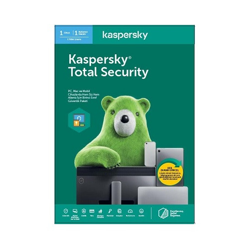 Kaspersky Total Security Türkçe Kutu 1 Yıl 1 Kullanıcı