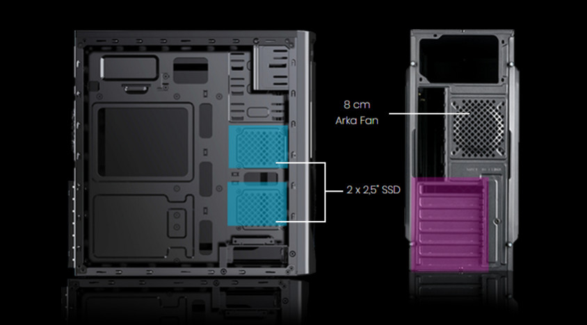 Vento VS115F 300W ATX Mid-Tower Kasa