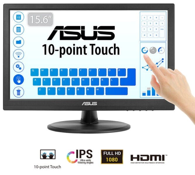 VT169HE ASUS VT169HE 15.6 inç 60Hz 5ms Full HD IPS Dokunmatik Monitör h2